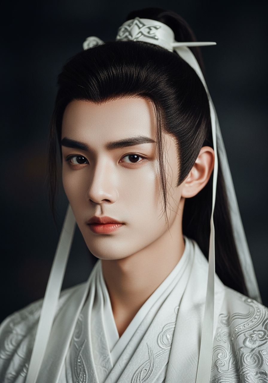 Dramatic Portrait of a Young Man in Cinematic Style