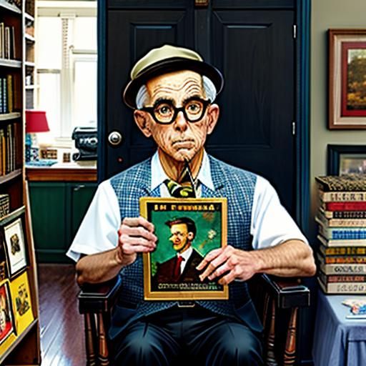 Middle Aged Cosplay in Rockwell Style