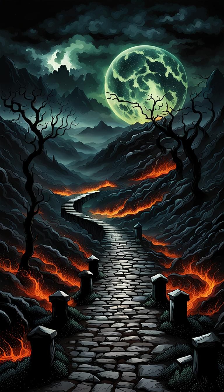 Mystical Dark Fantasy Path to Perdition
