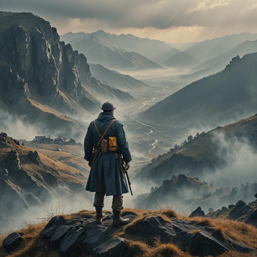 Ukrainian Kozak Defies Elements in Epic Film Still