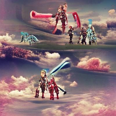 Anime-Style Sci-Fi Landscape in Digital Art