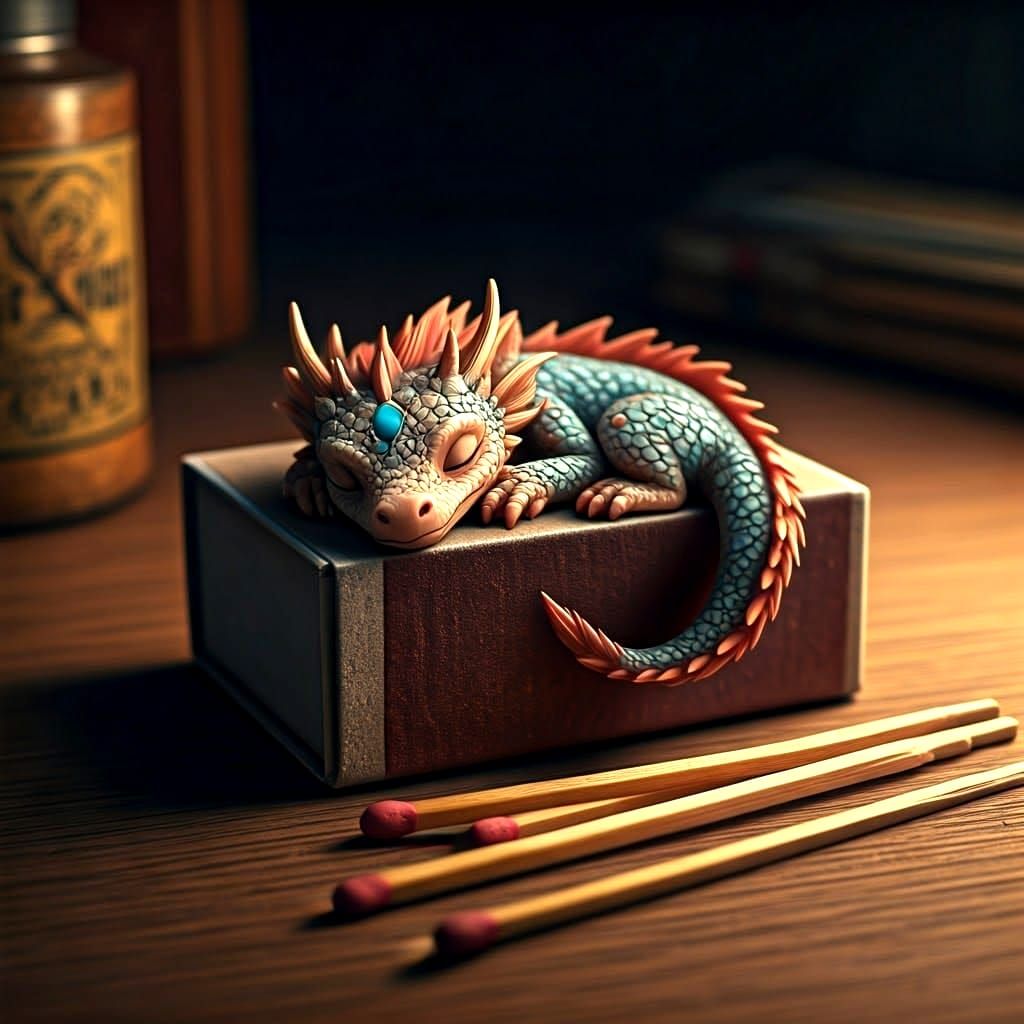 Sleeping Matchbox dragon