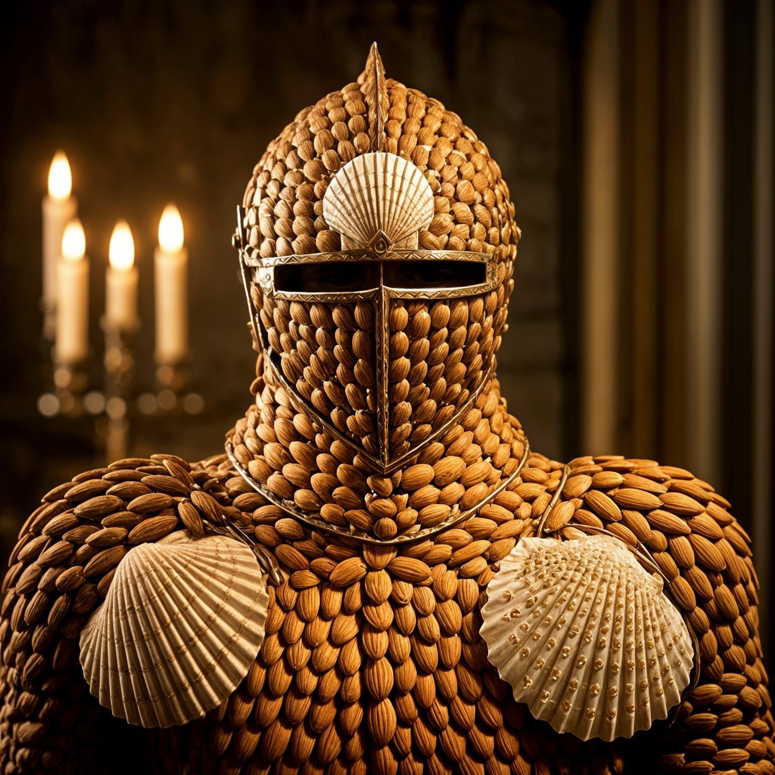 Almond Knight in Shining Armor at Banquet