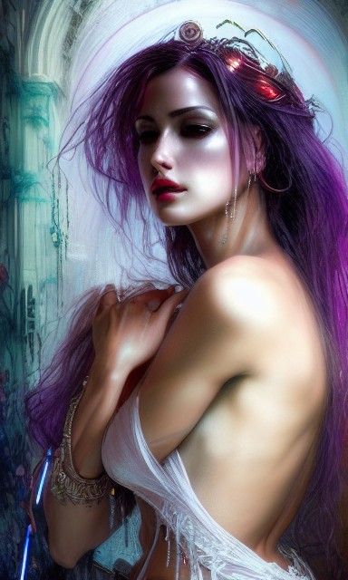 Cyberpunk BDSM Bride in Sci-Fi Fantasy