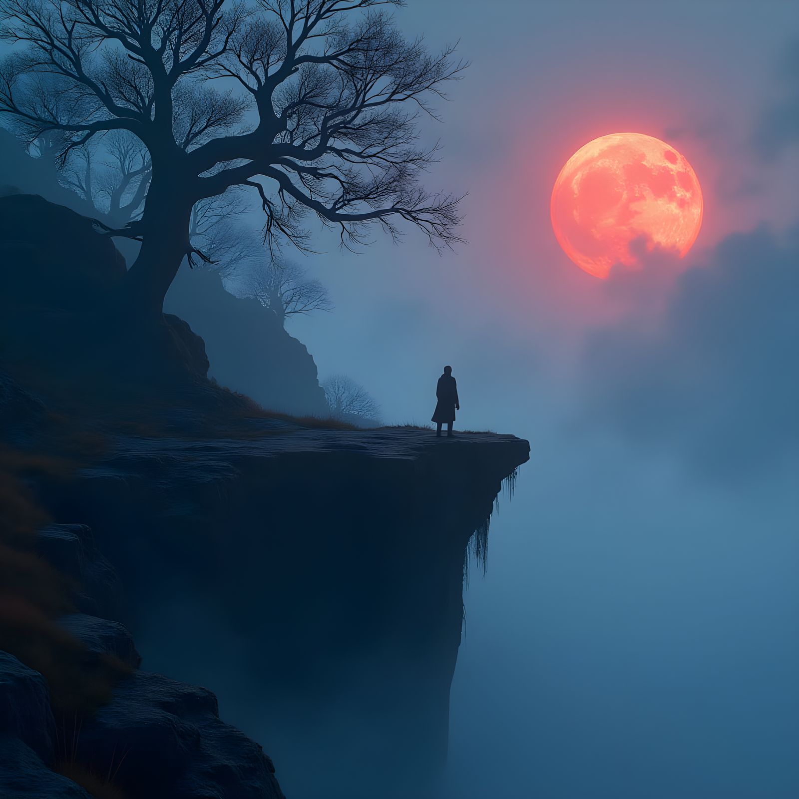 Fantastical Solitary Soldier Concept Art