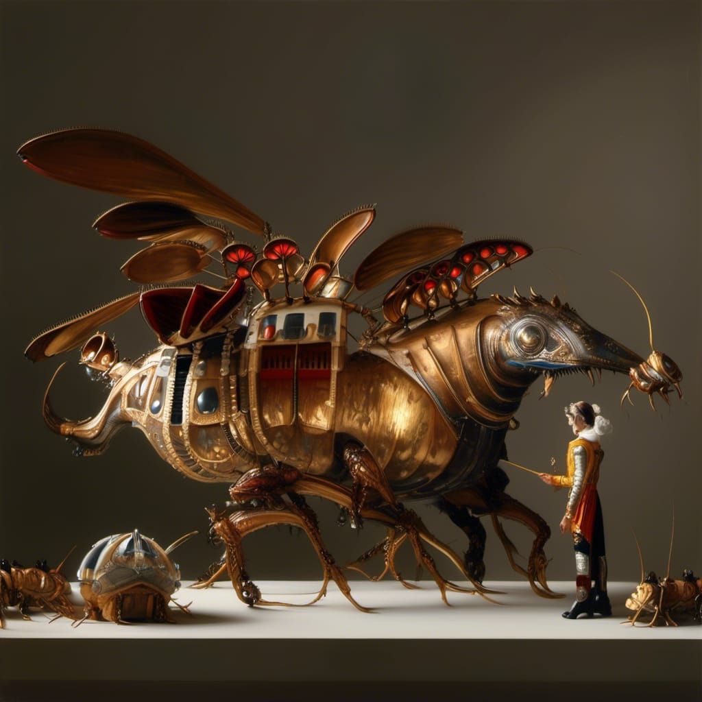 Abstract Alien Portraits in Bizarre Magical Realism