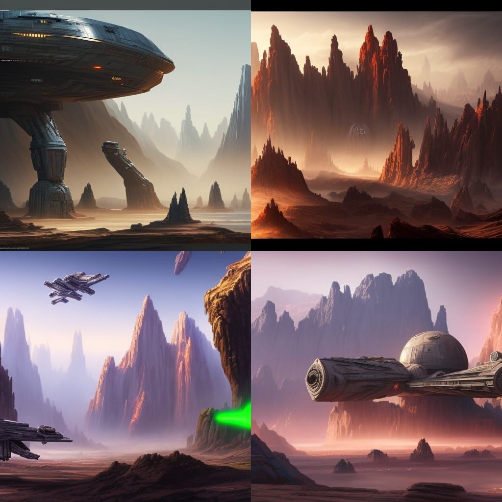 Star Wars Fantasy Concept Art in 8K Resolution