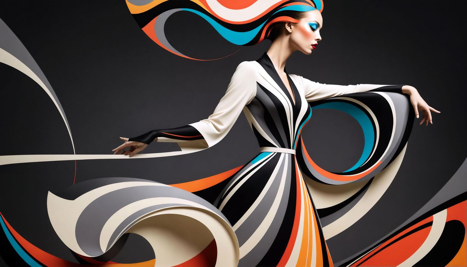 Teenage Girl Sword Dance in Photorealistic Style