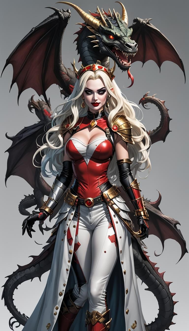 Dragon Queen Harley Quinn Hybrid from DC Comics