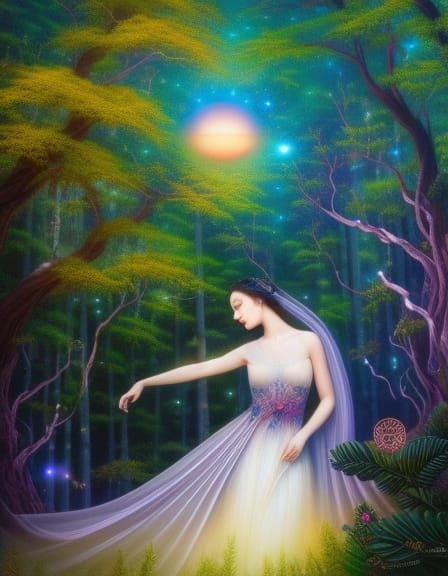 Fate Hybrid Woman in Mycelium Network