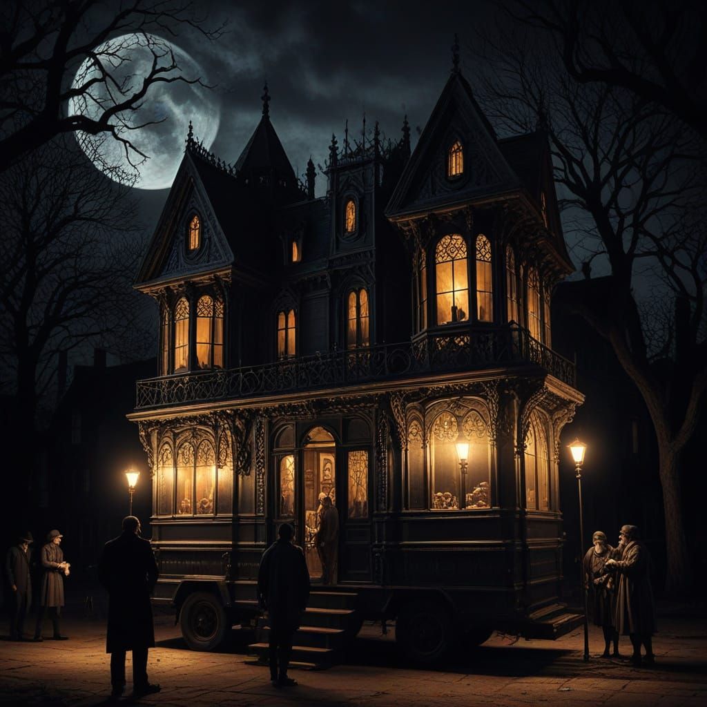 Dark Whimsy: Gothic Blood Collection Truck by Candlelight