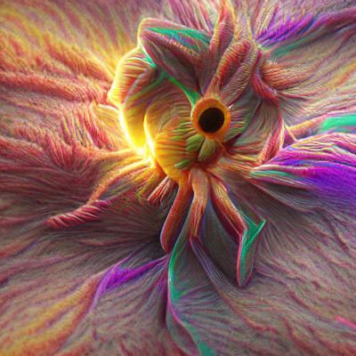 A flower sun 8k resolution 8K 3D