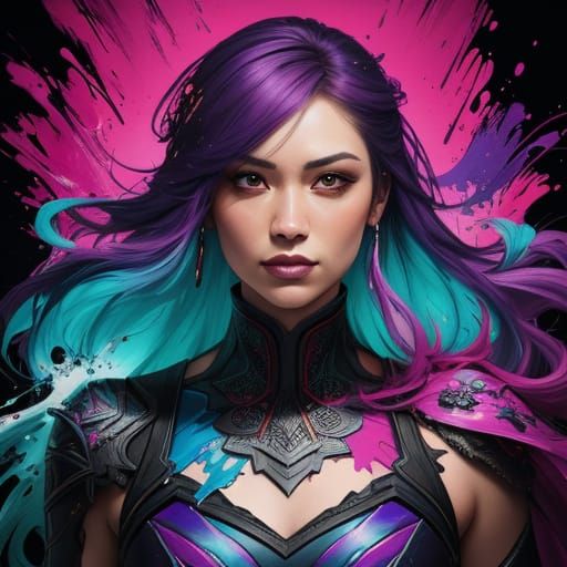 Hyperrealistic Concept Art of Confident Woman