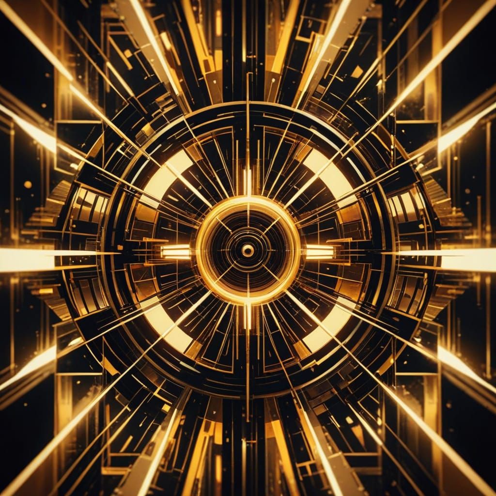 Vibrant Pop Art Juxtaposition in Bauhaus Style