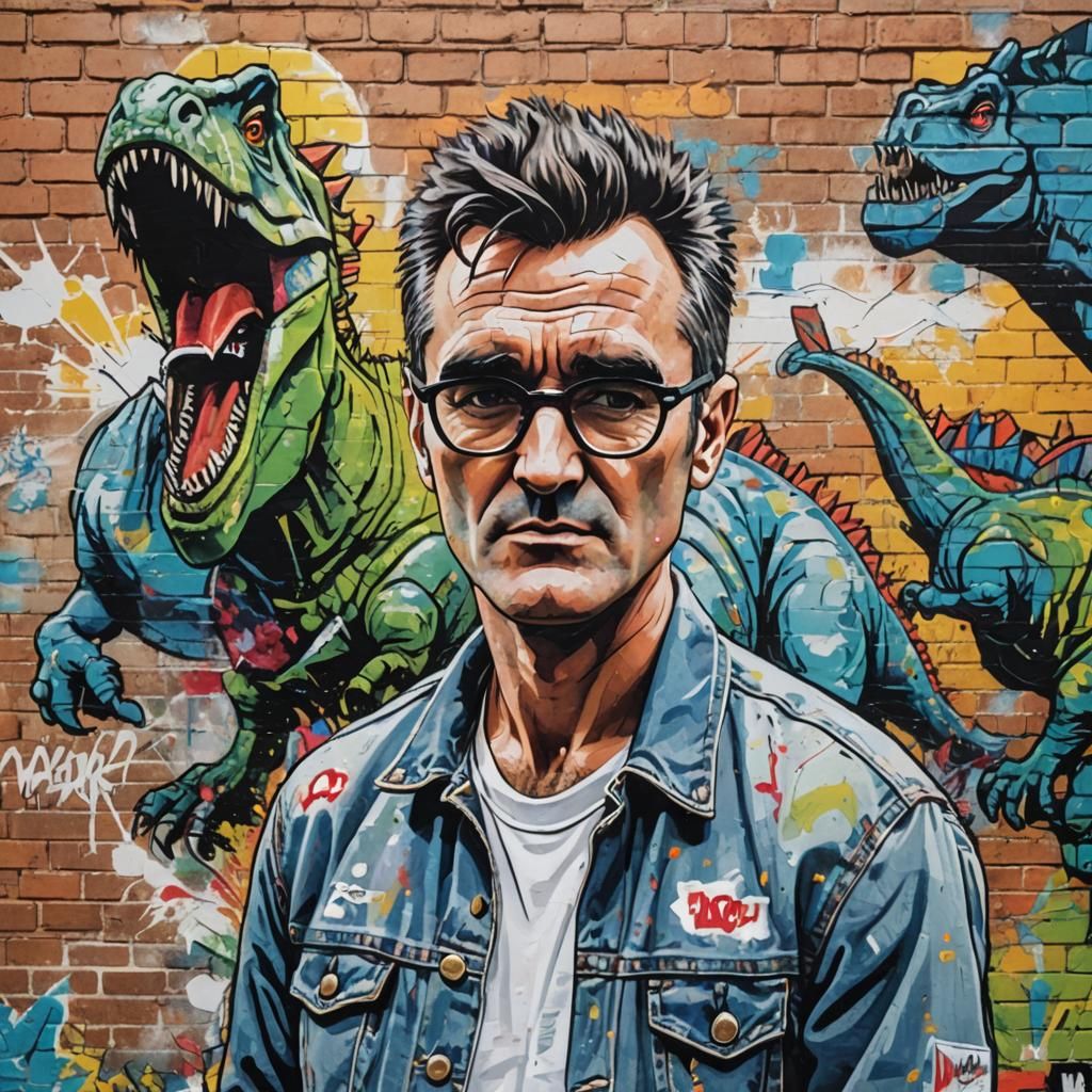 Morrissey in Comic Book Art Style