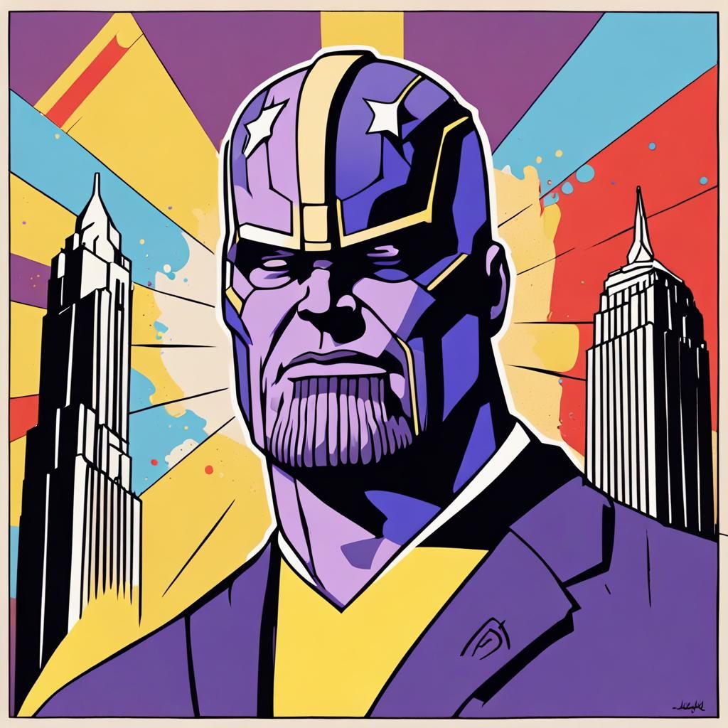 Surreal Pop Art: JFK Griddy on Twin Towers