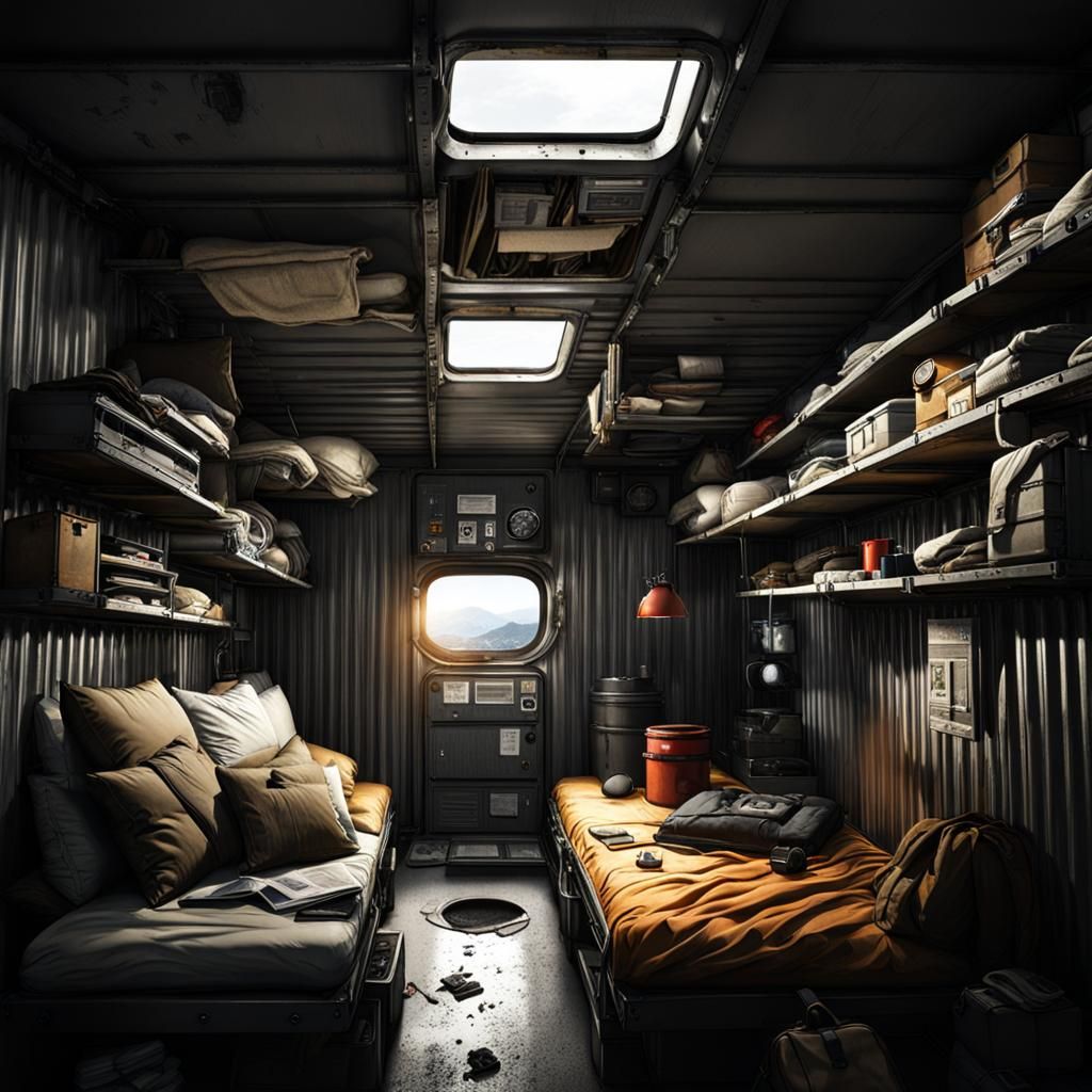Doomsday Prepper's Cargo Container Home