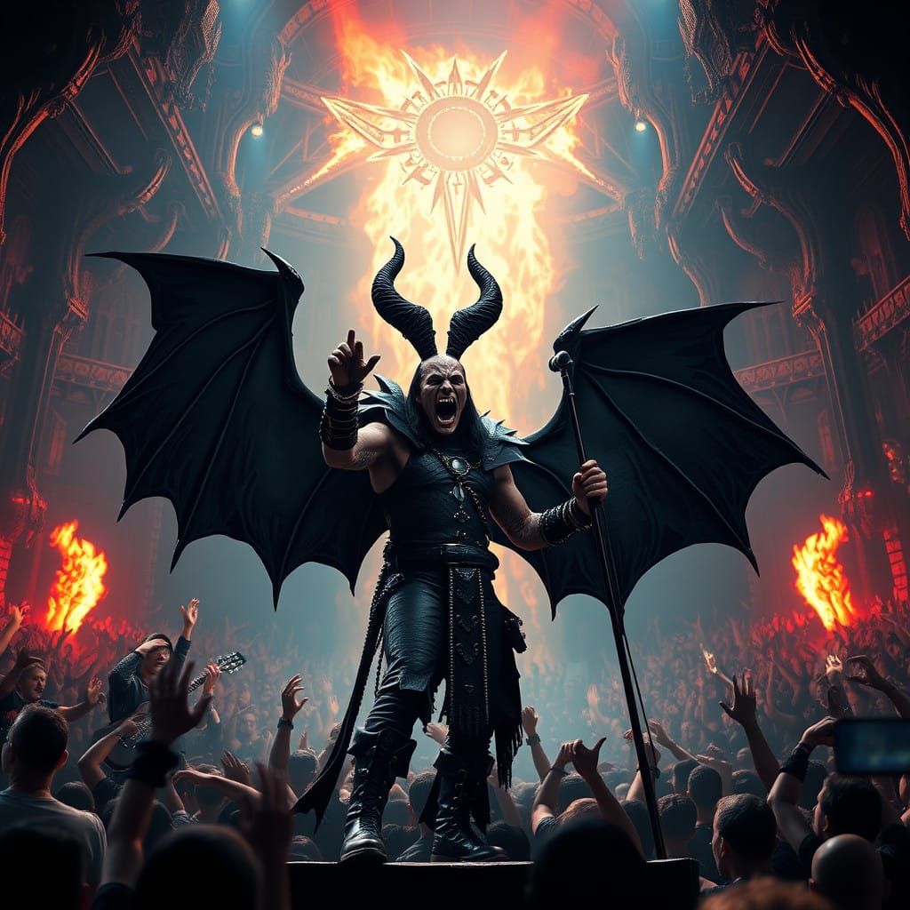 Heavy Metal Demon Ruler Takes the Stage in Hellish Heavy Met...