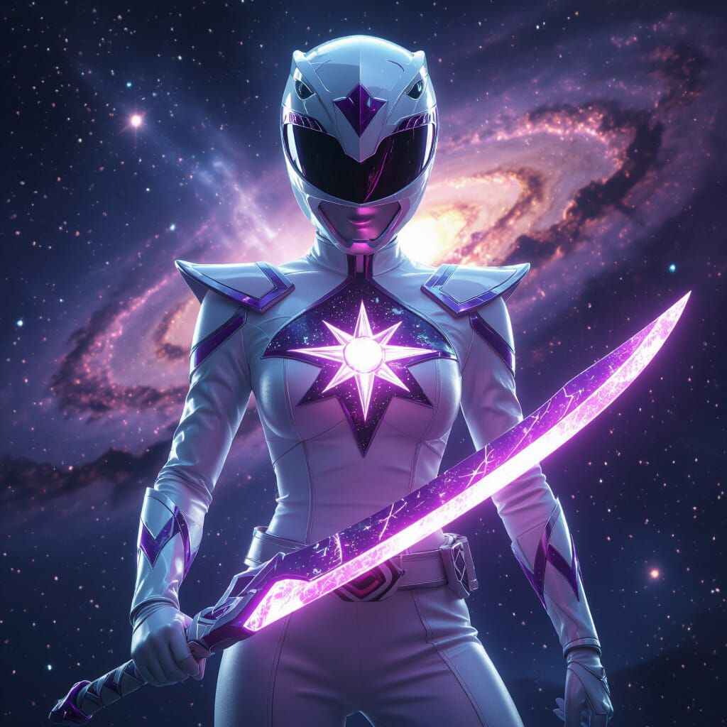 Mysterious Female Power Ranger in Galactic Suit