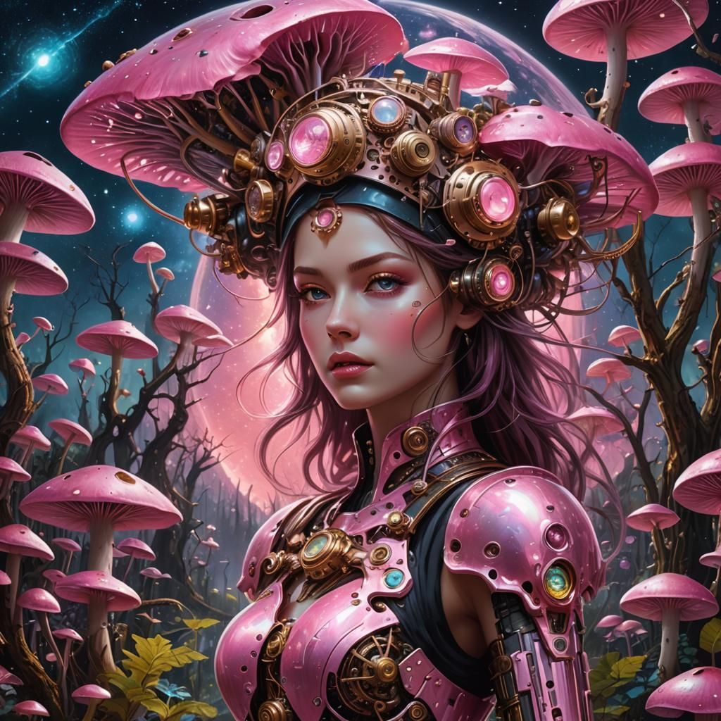 Harvesting mushrooms