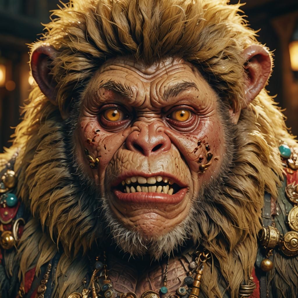 Grotesque Monkey-Faced Person Makes Everyone Laugh