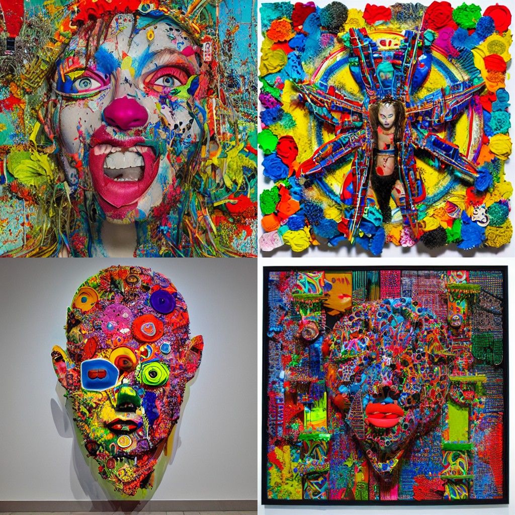 AI Image Inspired by Ashley Bickerton