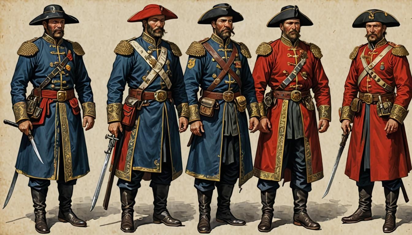 Zaporizhian Cossack Attire: Traditional Costume in 4K