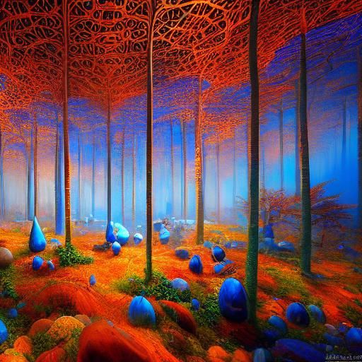 Chilling Simulation: Surreal Fairytale in Rich Colors