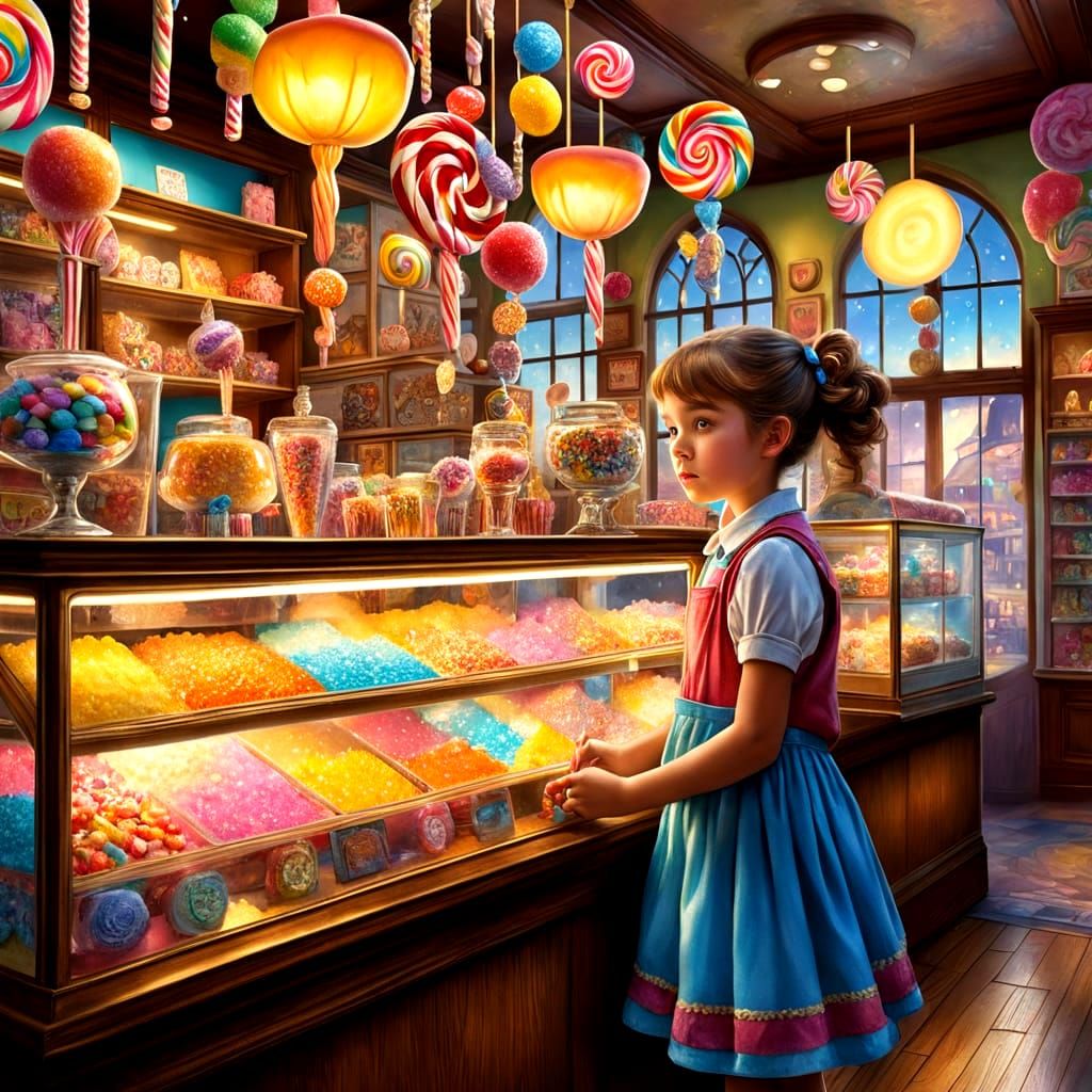 Overstuffed Sweets Shop Interior in Dreamy Style