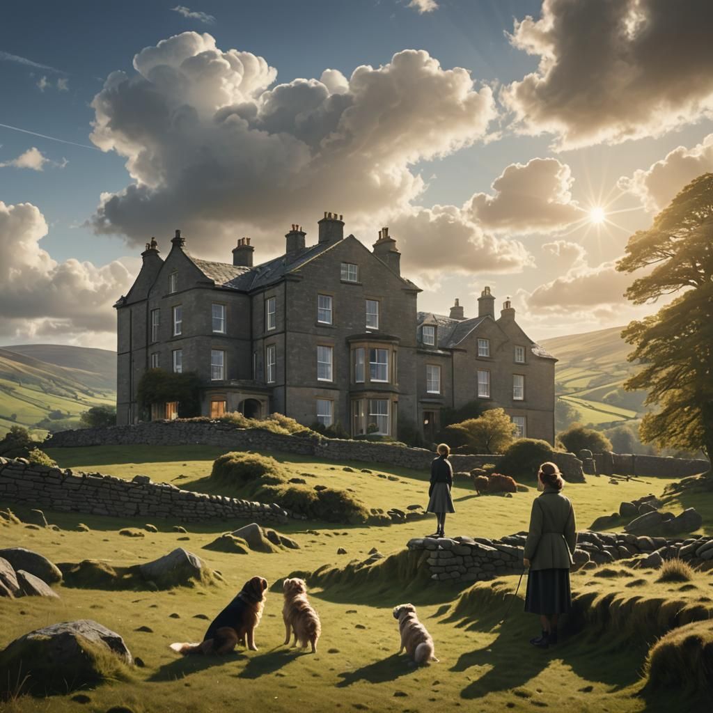 Yorkshire Dales House: A Matte Painting