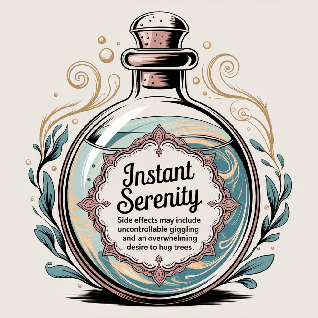 Whimsical Fantastical Potions in Elegant Art Nouveau Style