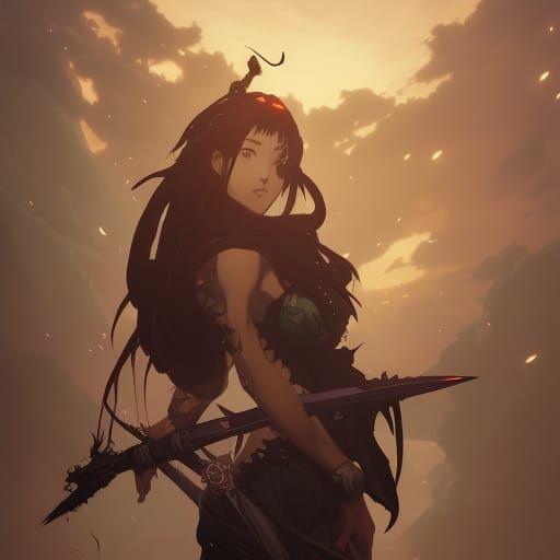 Demon Slayer anime , semi realistic