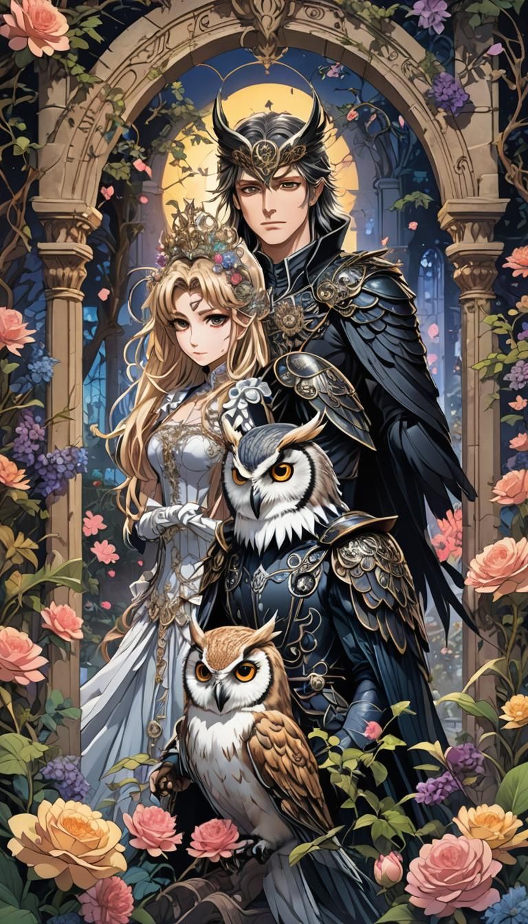 Labyrinth Characters in Anime Manga Style