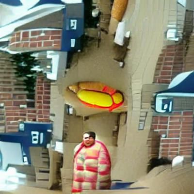 Man in Hot Dog Suit Costume
