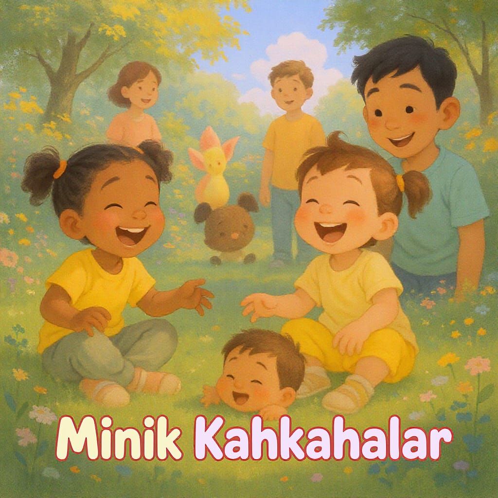 Children's Garden of Joy: Matte Painting with Pastel Colors