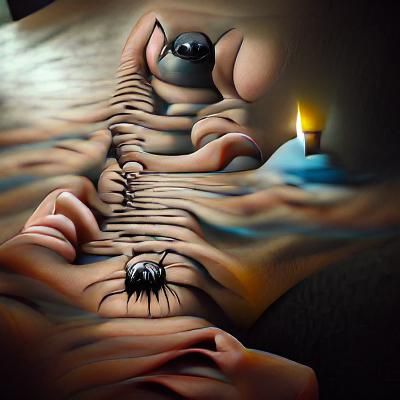 Surreal Image Crawling Out of the Darkness in 8K