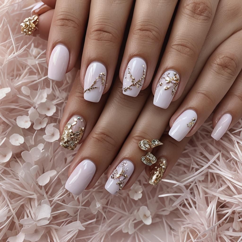Aesthetic Pink Pastel Nail Design
