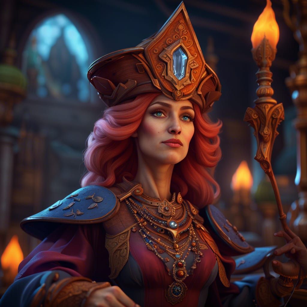 Mrs. Barbara Sorceress: Fantasy Concept Art
