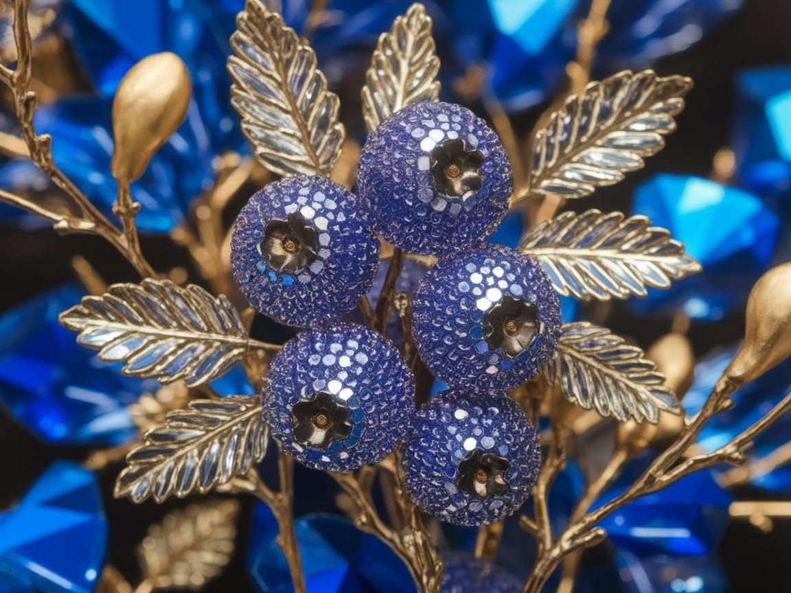 Crystal Blueberries in Fantasy Art