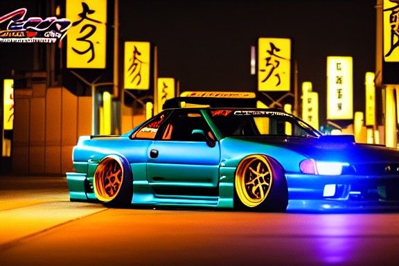 Silvia s13 nizmo rocket bunny widebody drift spec jdm S15 180sx   Nissan 240sx from a distance TOKYO JAPAN CITY AT NIGHT...