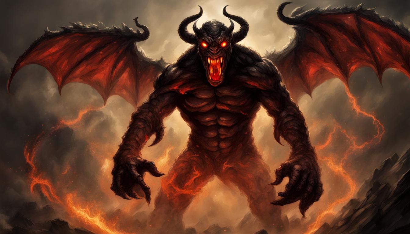 Epic Balrog in Classic Fantasy Style