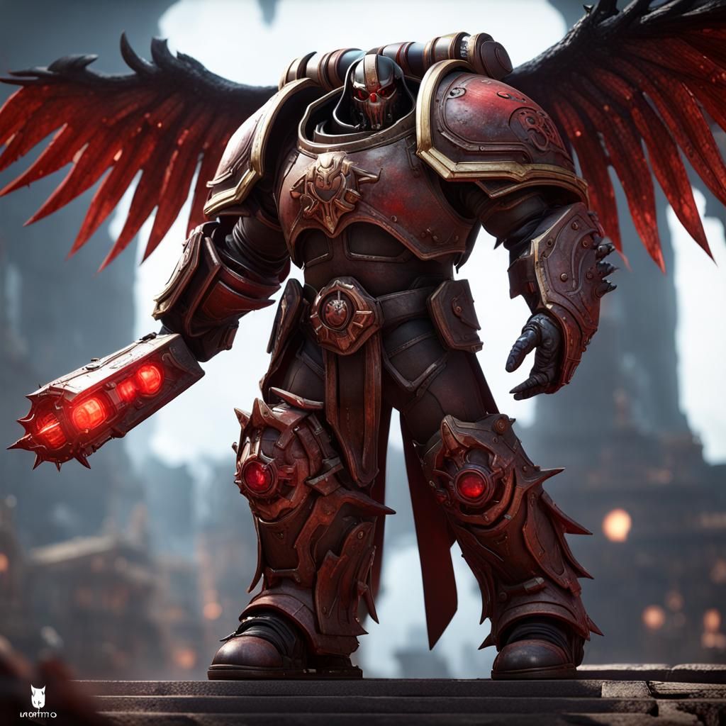 Mephisto as Chaos Space Marine in 3D Style