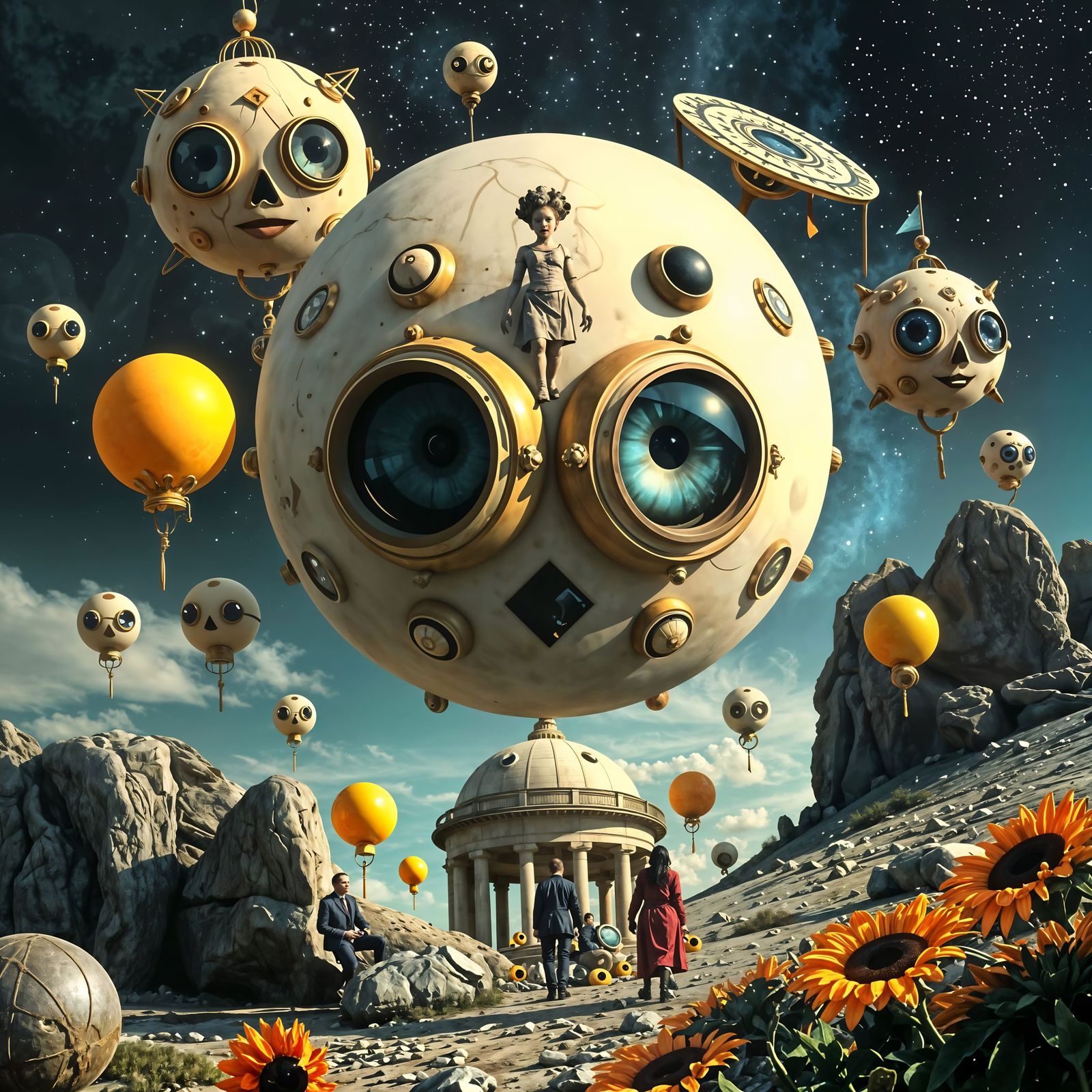 Surreal Magical Dystopia with Baroque Wizardry