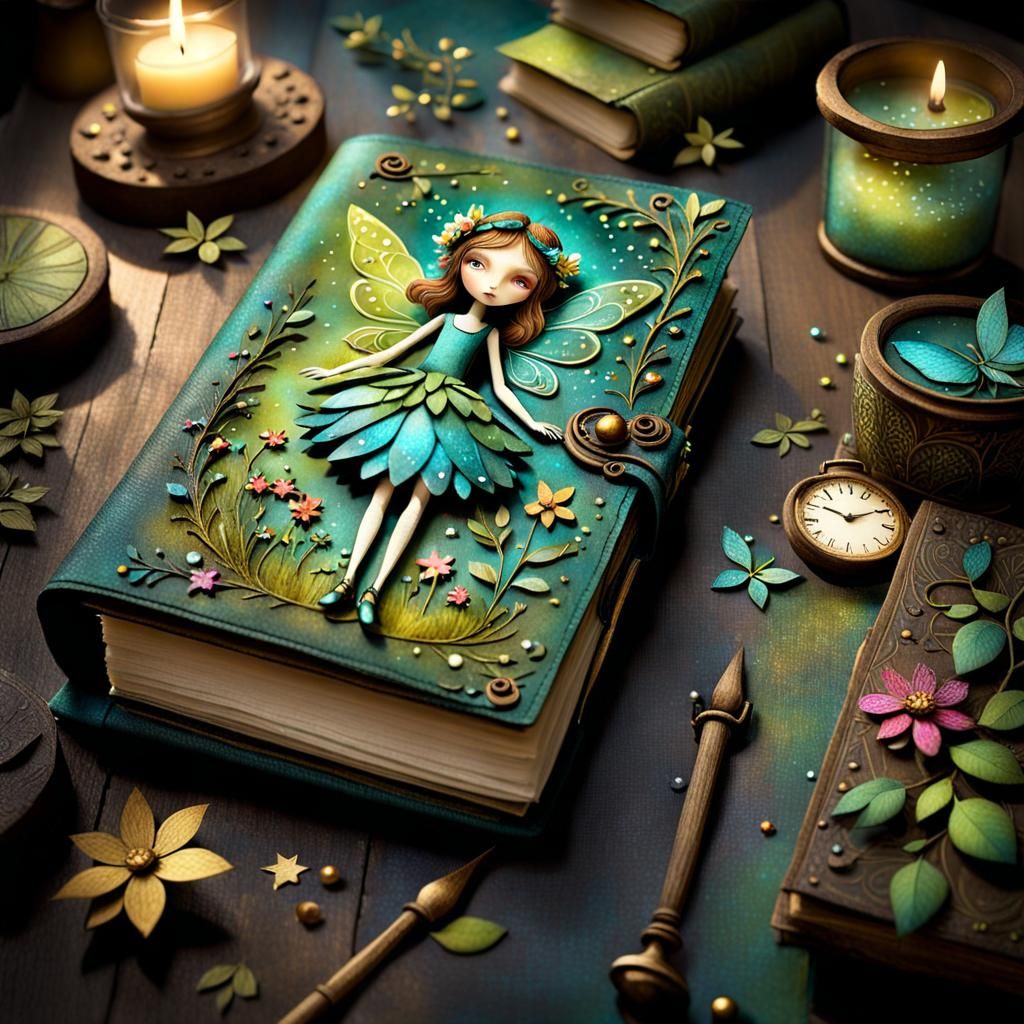 Whimsical Fairy Diary with Volumetric Lighting