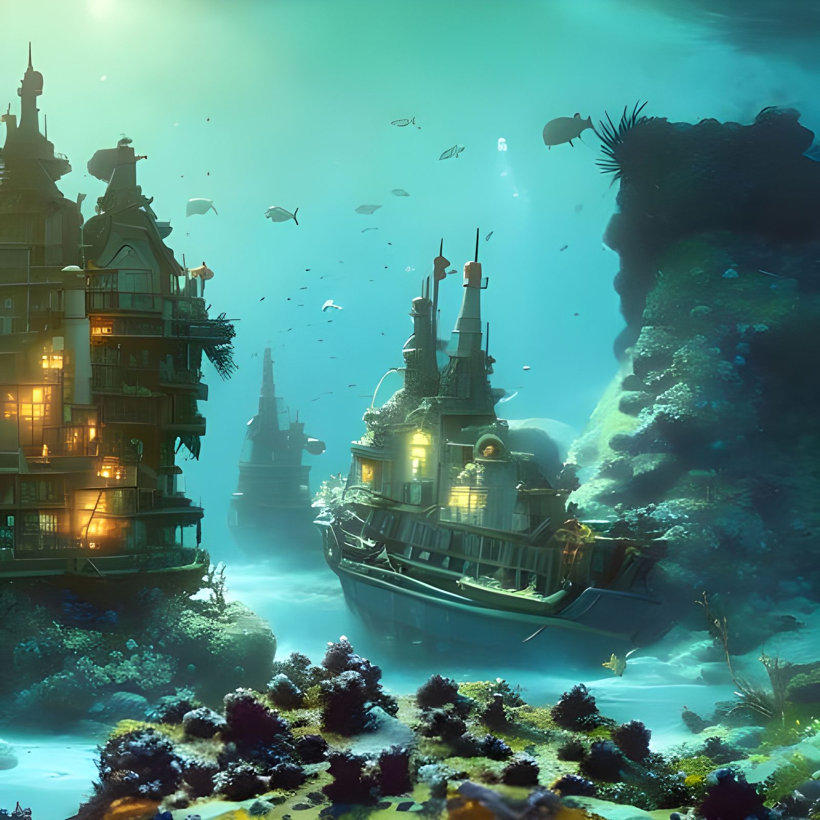 "The Neptrus Sunken Docks"