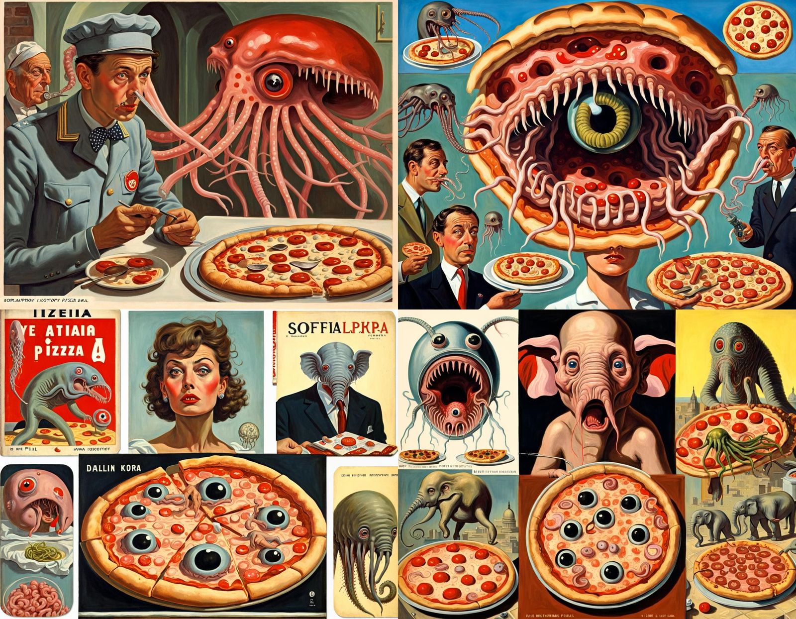 Surreal 1940s Italian Art Inspired by Ladybird Books