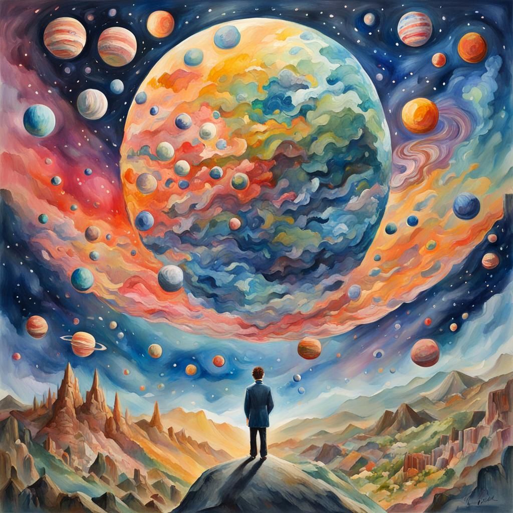 when I see life standing on my head, I see whole new worlds, whole new universes