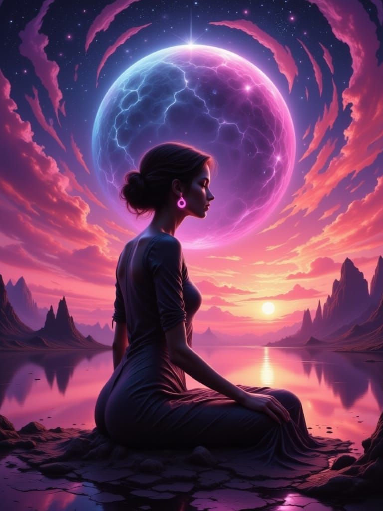 Reflections spill from us