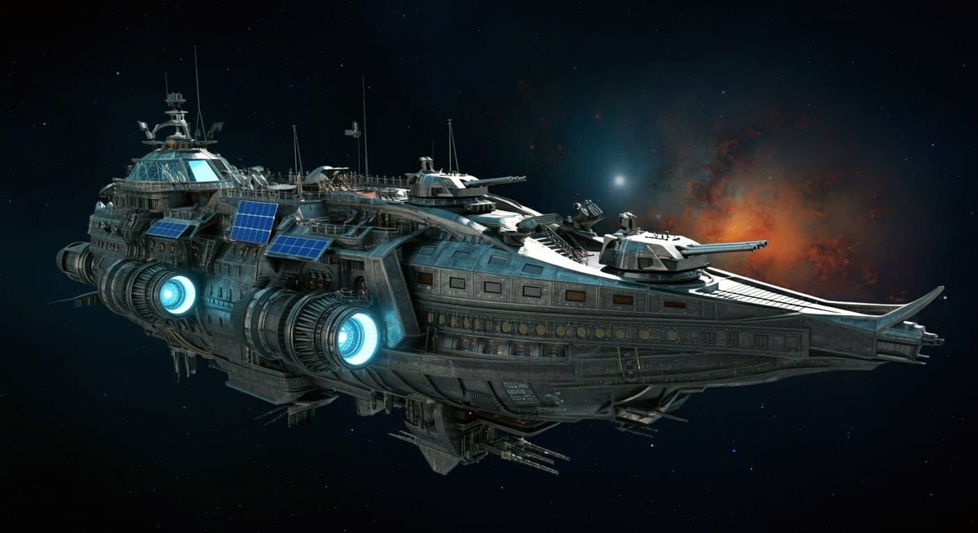 Dragonaut War Spaceship