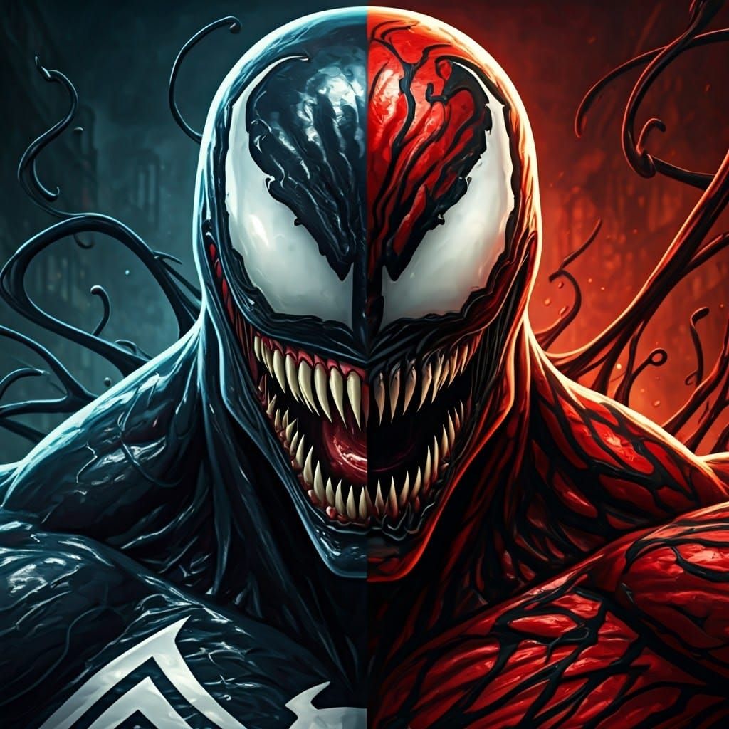 Venom Versus Carnage: Alien Symbiotes Face Off